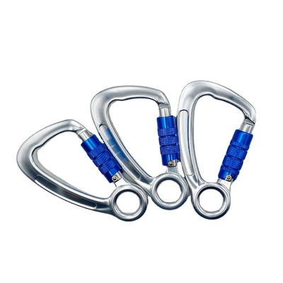 Good price Auto-Locking Climbing Hardware Twist Lock 23kN Aluminum Carabiner with Captive Eye online