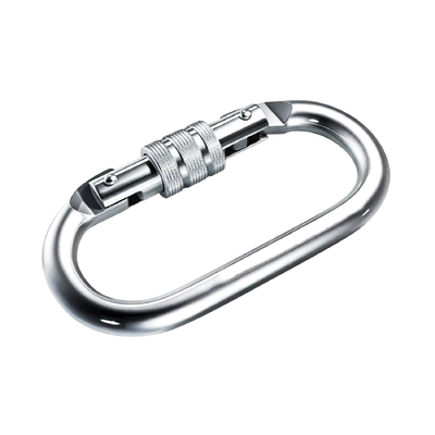 Good price 25KN Heavy Duty Fall Protector Carabiner Clip Climbing Carabiner with Screw Gate online