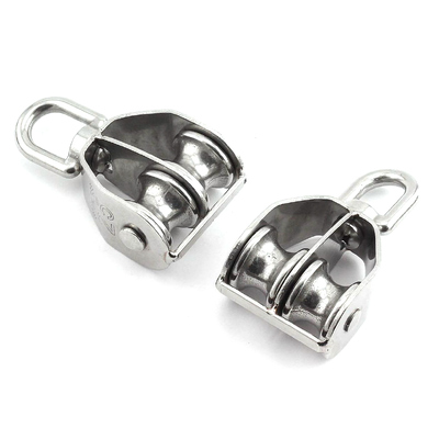 Good price Stainless Steel 304 316 Wire Rope Rolling Pulley Single Reel or Double Reel online