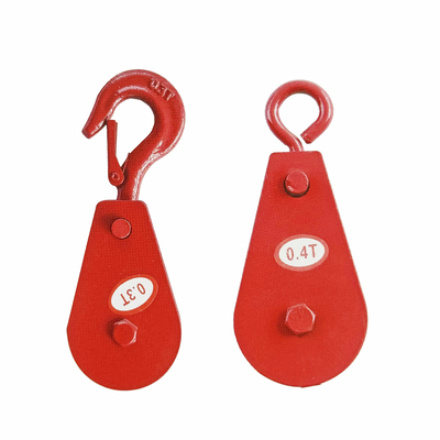 Good price Wire Rope Heavy Duty Pulley Lifting Block Snatch Block with Hook for Traction Truck Small Lifting Trolley Winch Parts online