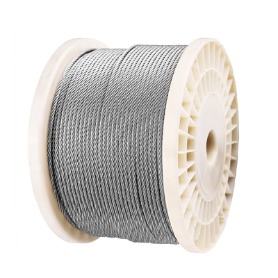 Good price T316 Marine Grade Stainless Steel Wire Rope 7x7 Strand 1850lbs Breaking Strength Aircraft Cable for Deck Cable Railing online