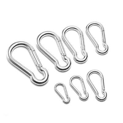 Good price Safety Heavy Duty M4-M12 304 316 Stainless Steel Carabiner Gourd Shape Screw Spring Hook online