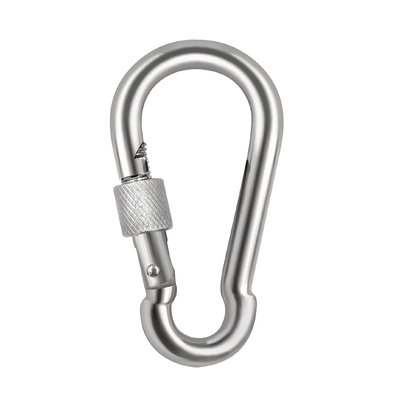 Good price 304 Premium Stainless Steel Thumb Screw Carabiner Clip Locking Carabiner Clips Spring Snap Hook online