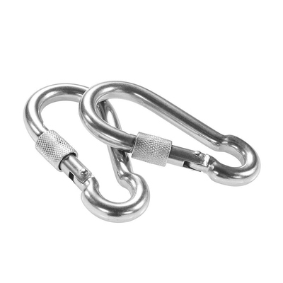 Good price 316 Stainless Steel Screw Lock Carabiner Hooks Heavy Duty Carabiner Spring Snap Hook with Screw Lock online