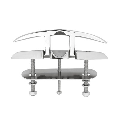 Good price Folding Boat Cleats Marine Grade 316 Stainless Steel Flip up Boat Dock Cleats Rope Cleat with Backing Plates for Deck online