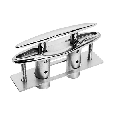 Good price 316 Stainless Steel Retractable Flush Mount Boat Cleat with Backing Plate for Marine Yacht Dock online
