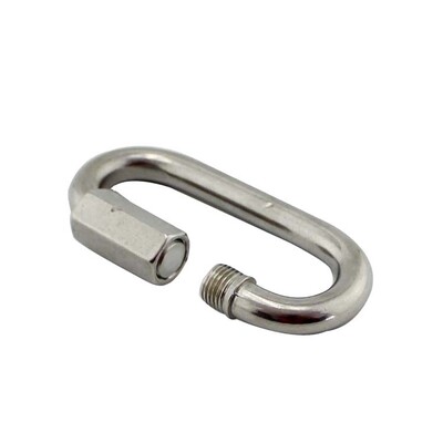 Good price M6 M8 M10 Stainless Steel 304 Quick Link Marine Oval Thread Carabiner Chain Connector Link online