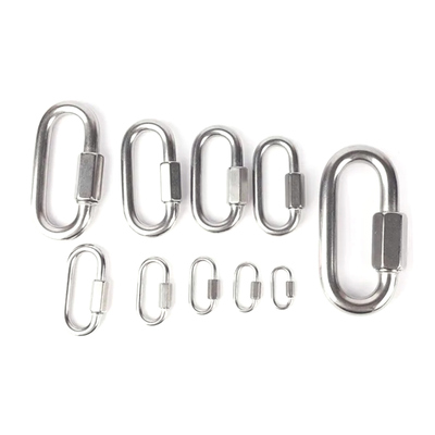 Good price Stainless Steel 304 Standard Quick Links Marine Safety Screw Chain Quick Connecting Link Hardware online