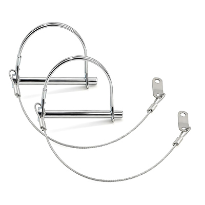 Good price Heavy Duty Square Safety Coupler Pin with Steel Quick Release Ring for Farm Trailers Wagons Towing Lawn and Hitches online