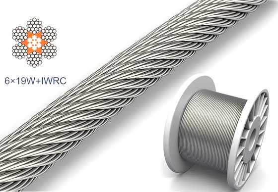 Non-Magnetic 7x19 AISI 316 Stainless Steel Wire Rope Marine Cable for Sensitive Equipment