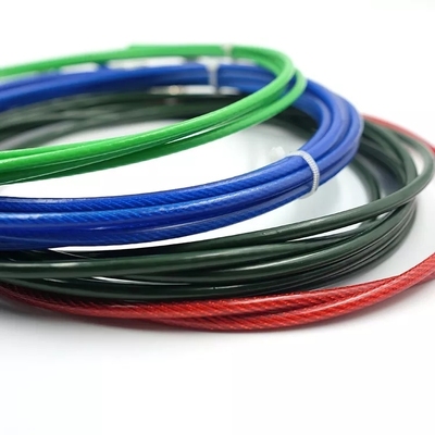 PVC Coated Steel Wire Rope with 7x7 / 7x19 Construction and 5/32