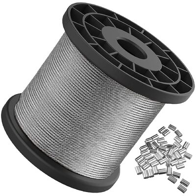 Good price Polished AISI316 Stainless Steel Wire Rope 3/64