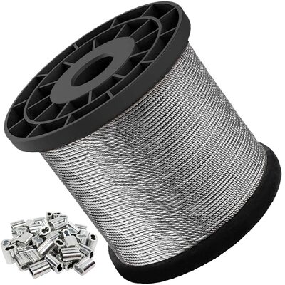 Good price AISI304/304L/316/316L Stainless Steel Wire Rope with 1x7 1x19 1x37 Construction and 1570Mpa Tensile Strength online