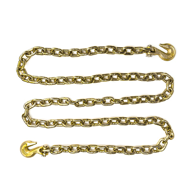 Good price Grade 70 Transport Chain 3/8''x20'x6600lbs Trailer Safety Chain with G70 Clevis Grab Hooks for Transporting online